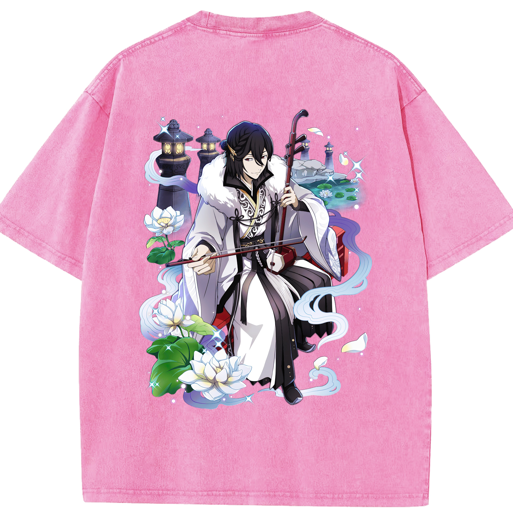 （画像用） 文豪ストレイドッグス Bungo Stray Dogs 綿100% ヴィンテージ風 半袖Tシャツ（背面プリント）